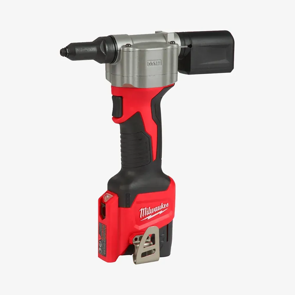 Заклепочник акумуляторний MILWAUKEE M12 BPRT-201X, Ø закл. 2,4-4,8мм, (+ заряд.пристрій, 1 акум.Х 2Аг, HD кейс)