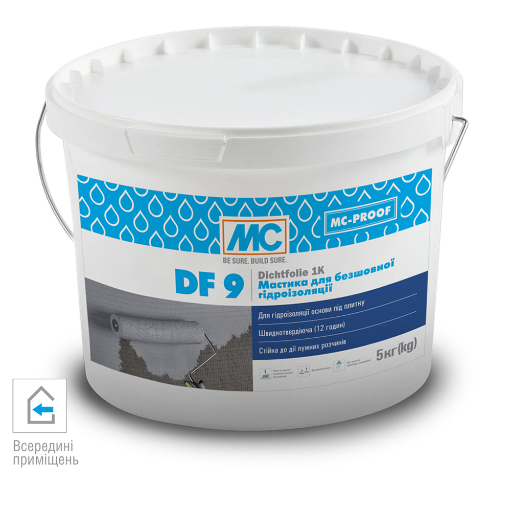 Мастика для безшовної гідроізоляції MC-Bauchemie (Botament) DF9, 12кг