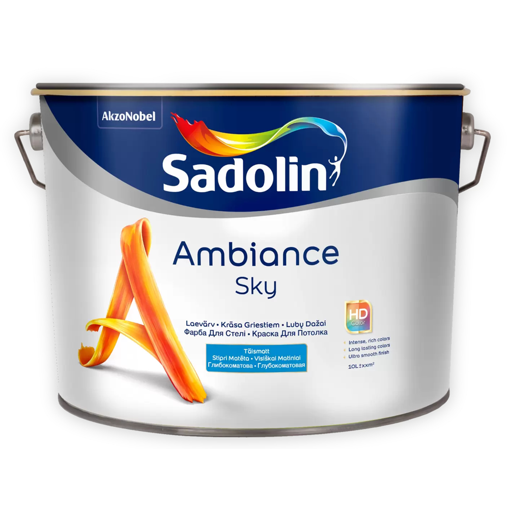 Фарба для стель Sadolin Ambiance Sky, 10 л, білий