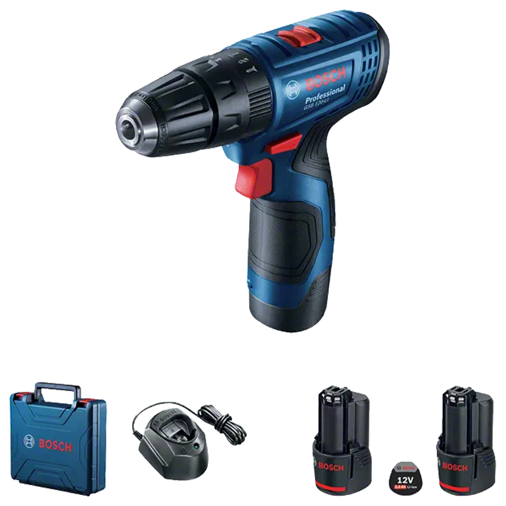 Дриль-шурупокрут Li-Ion 12 В Bosch GSB 120-LI (2.0 Ah)