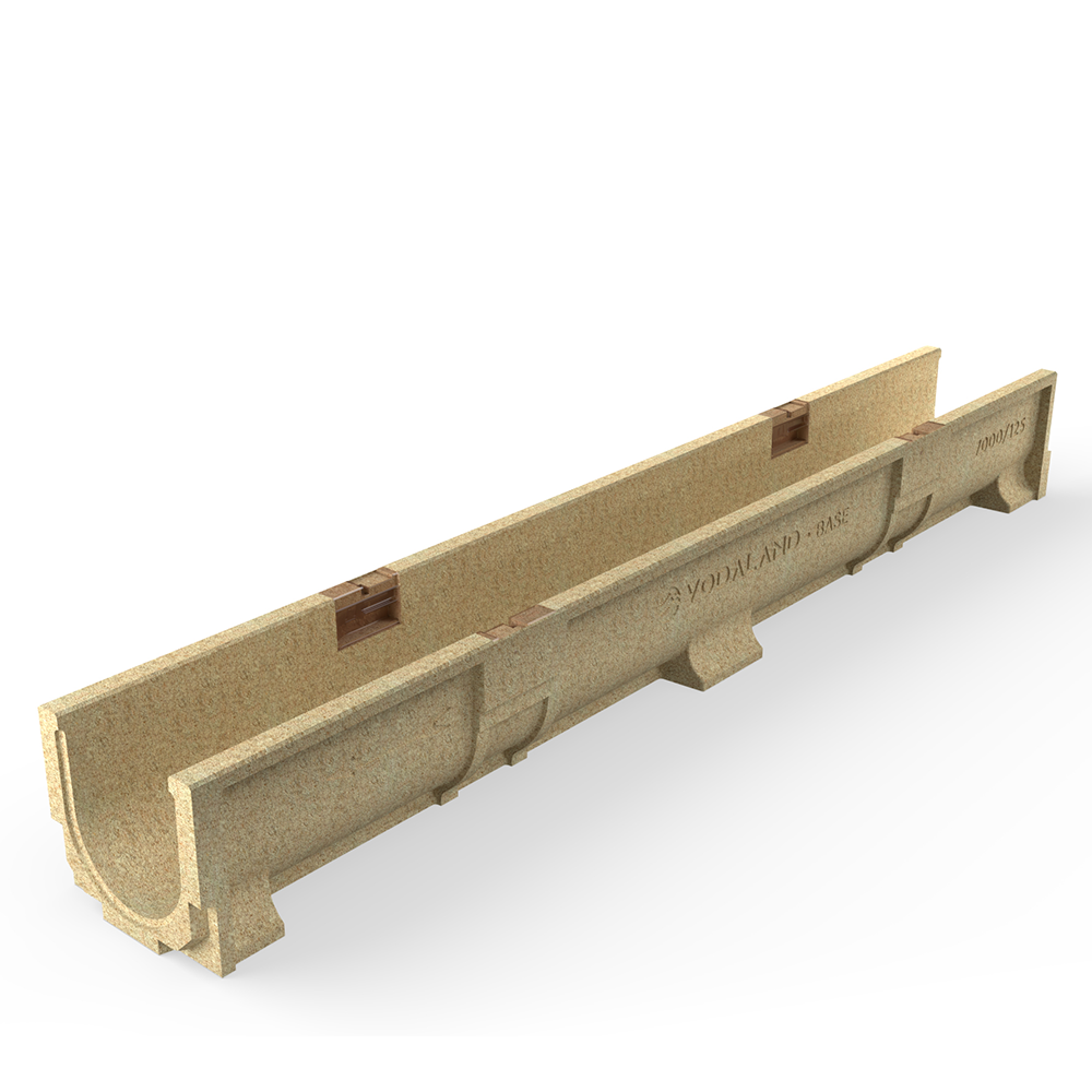 Лоток водовідвідний полімербетонний Base DN100 H125 C250