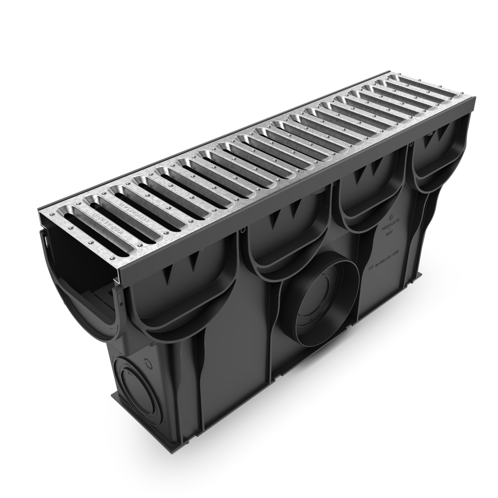 Пісковловлювач Easy DN100 H250 з корзиною та решіткою щілинною A15