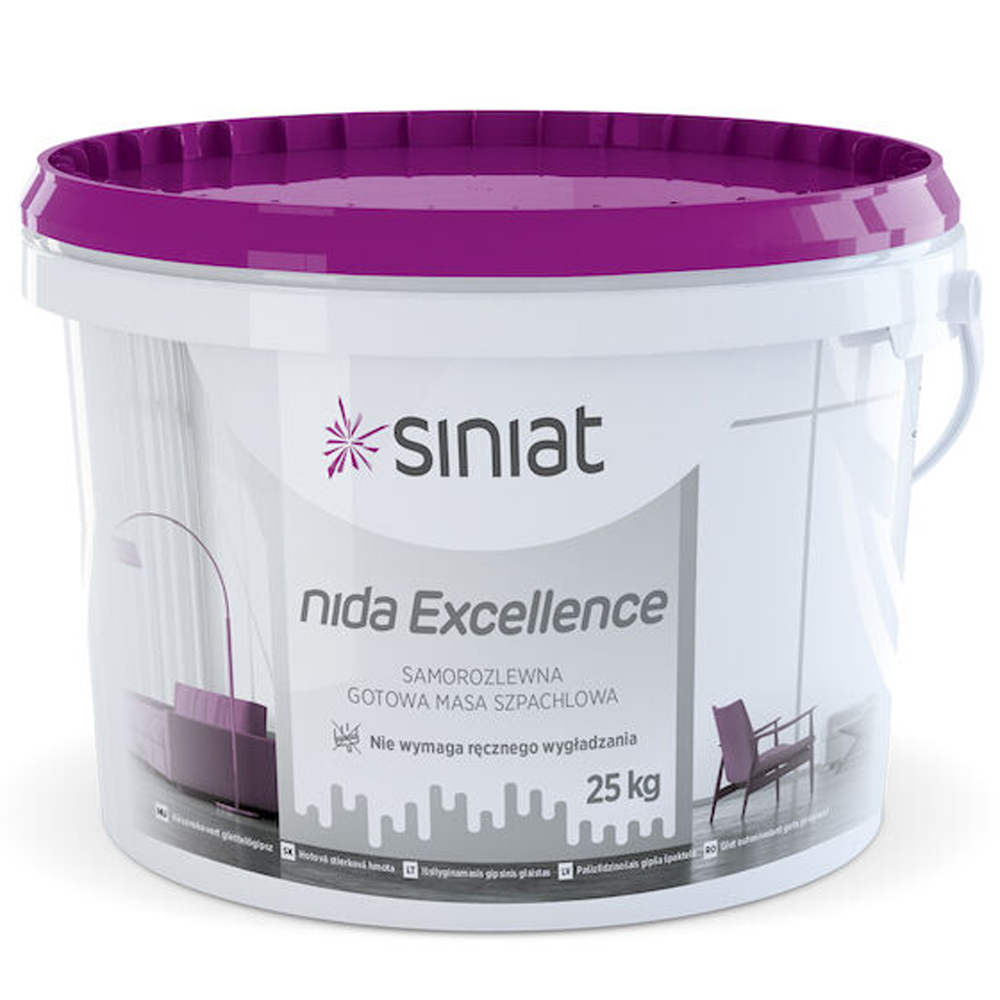 Самовирівнююча готова шпаклівка NIDA Excellence, 25 кг