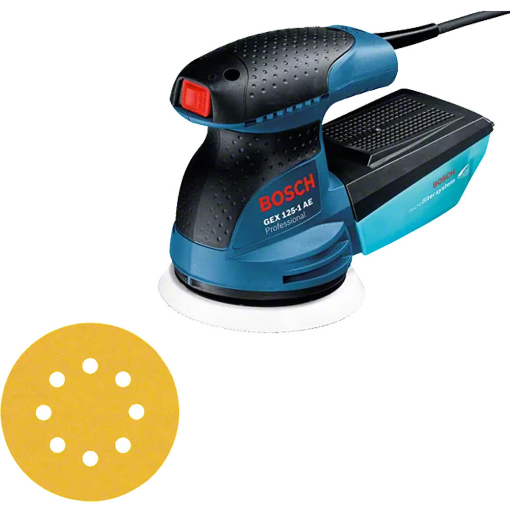Стрічкова шліфувальна машина Bosch GEX 125-1 AE