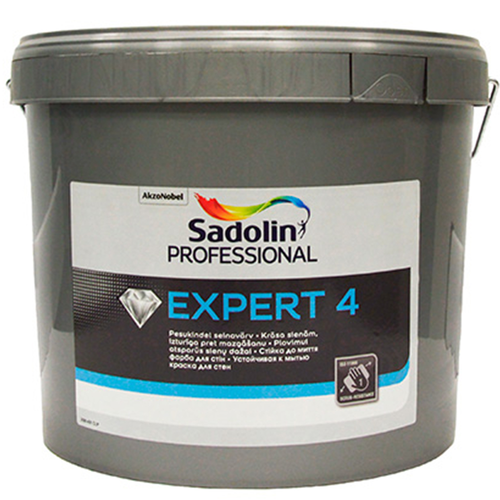 Глубокоматова фарба для стін EXPERT 4 Sadolin, біла, 10л