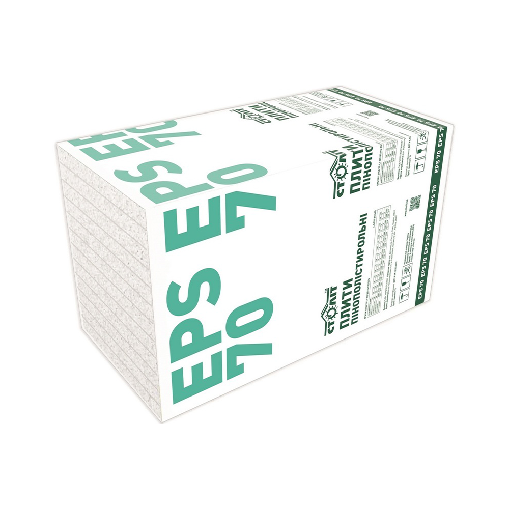 Століт Пінополістирольні плити EPS 70, 1000х500мм 13кг/м³ 