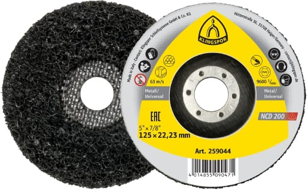 Круг для чистки 125 x 22,23 mm карбід кремнію приямий NCD 200