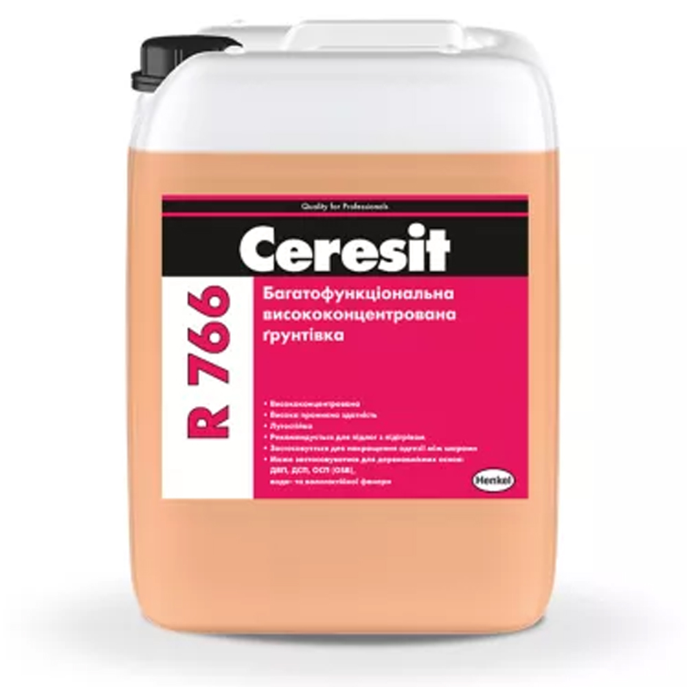 Ceresit R766 Грунтовка многофункциональная для впитывающих, невпитывающих и деревяных оснований, 10,5 кг