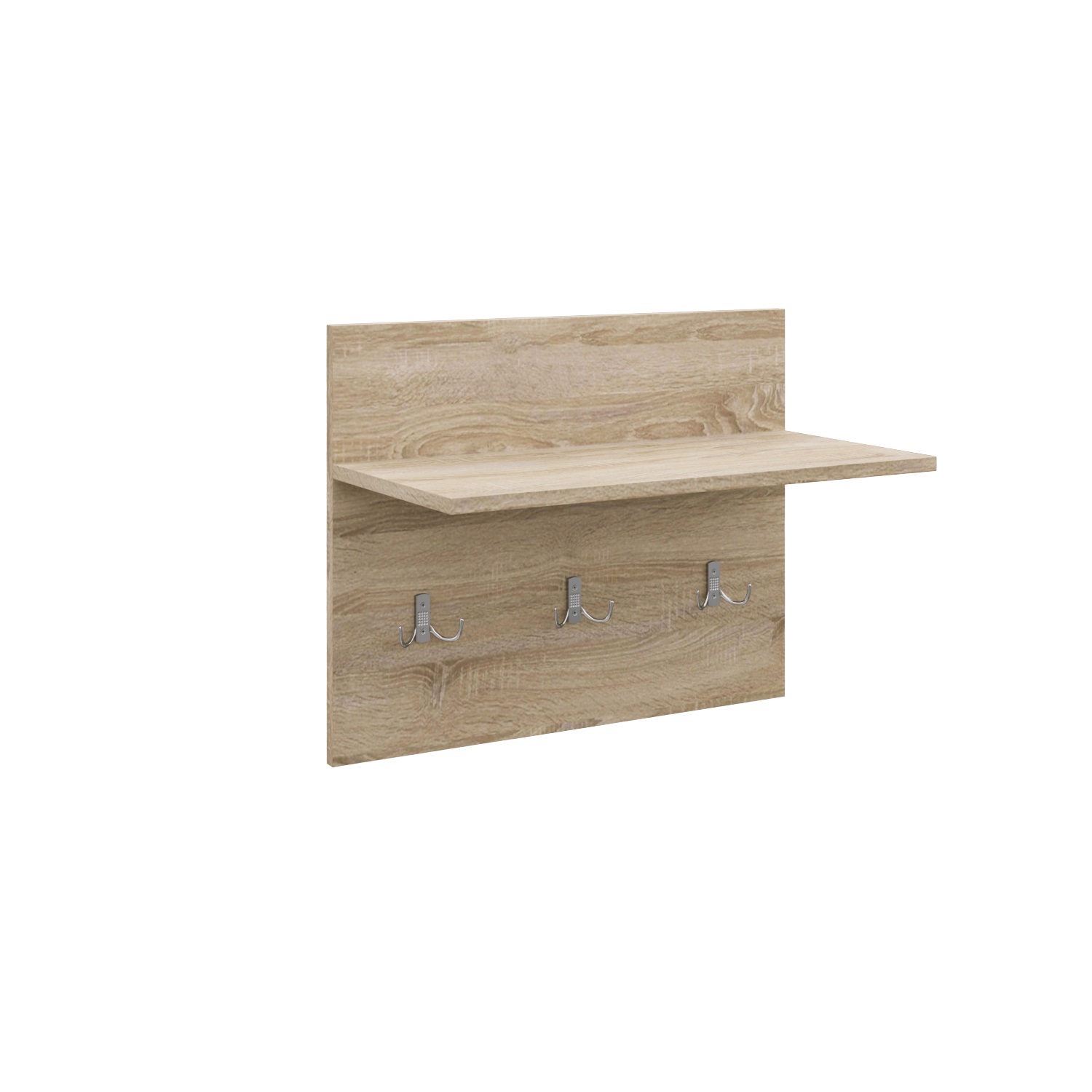 Вішалка для одягу настінна MEBLIBUD EVELYN з полицею для головних уборів 61х48х29,6см