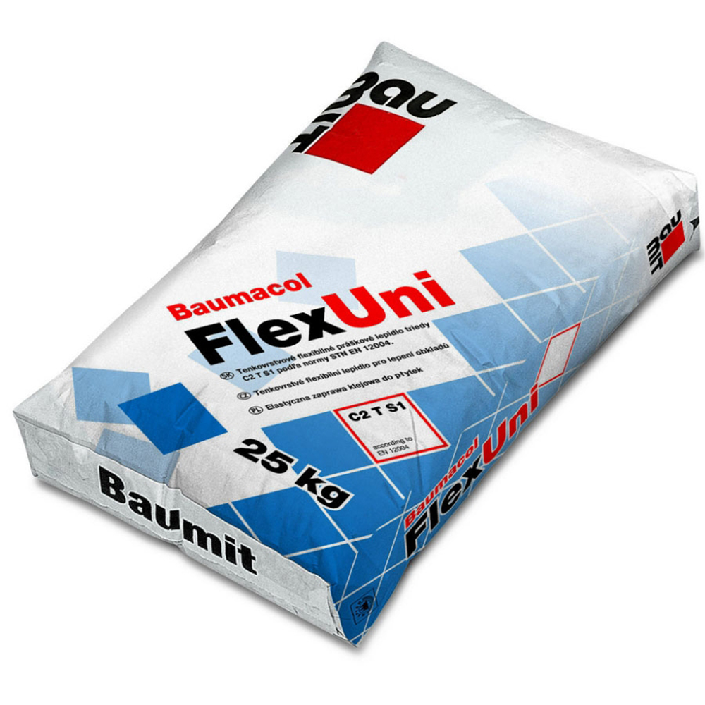 Baumit FlexUni еластична клеюча суміш для приклеювання плитки і каменю 25 кг