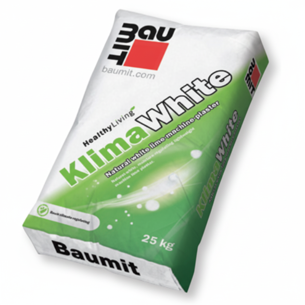 Baumit KlimaWhite - інтер'єрна вапняна штукатурка 25кг
