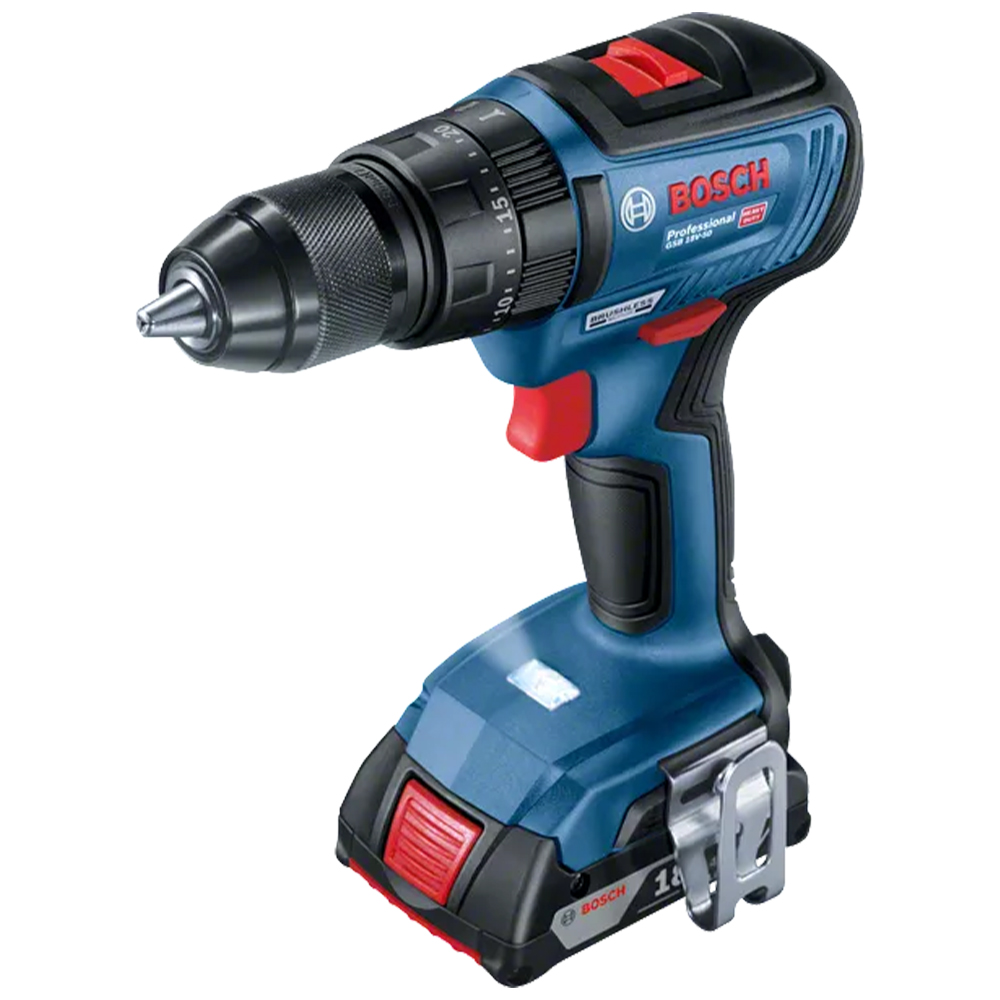 Ударная дрель-шуруповерт Li-Ion 18 В Bosch GSB 18V-50