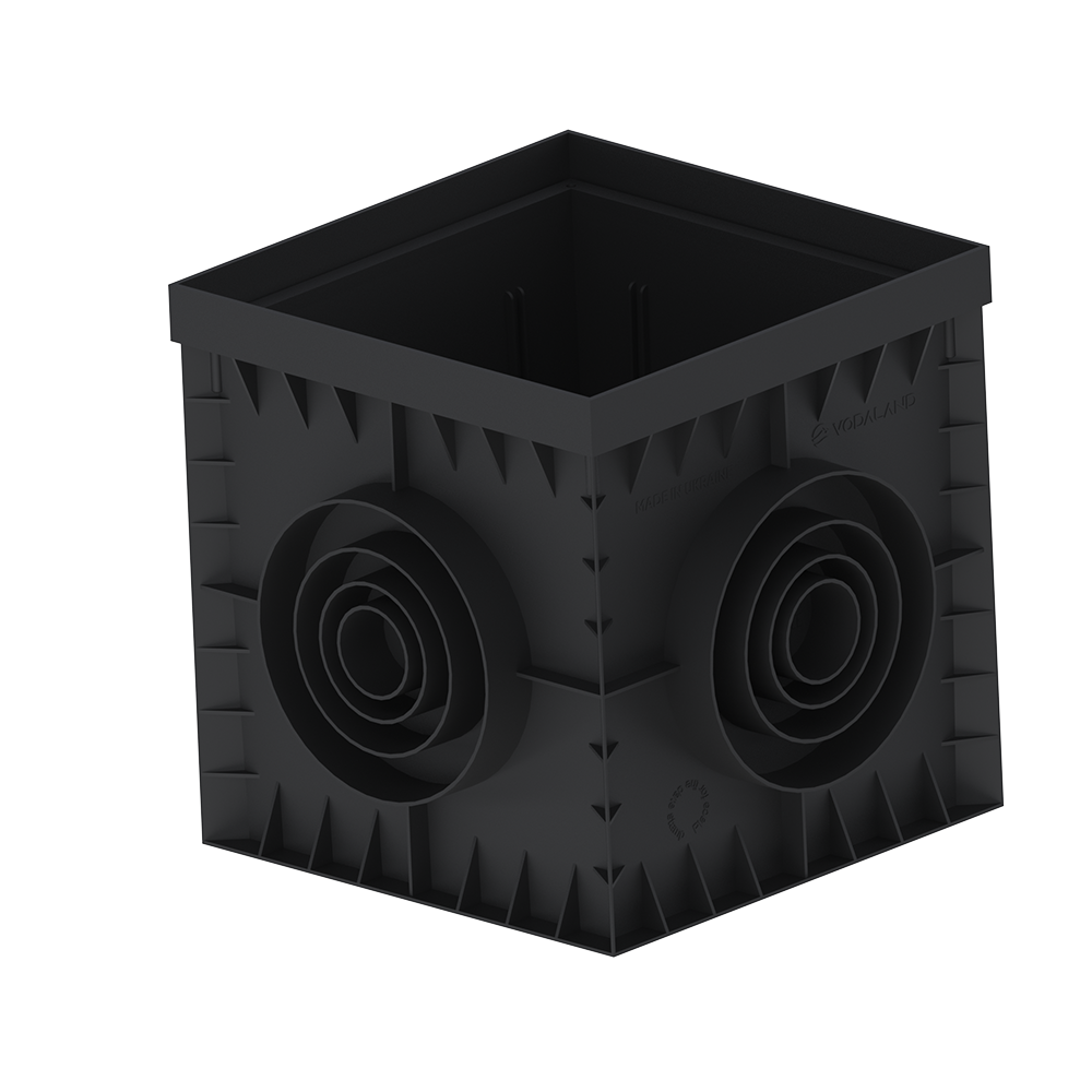 Дощоприймач пластиковий Base 300х300 чорний