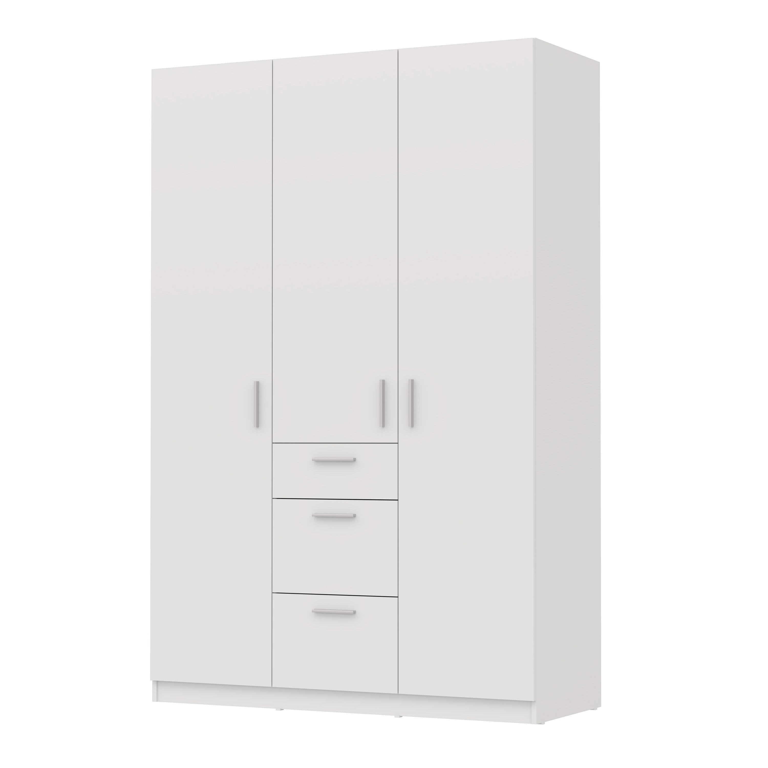 Шафа для одягу розпашна MEBLIBUD ШИК трьохдверна з 3-ма висувними ящиками 137.8х55х210см