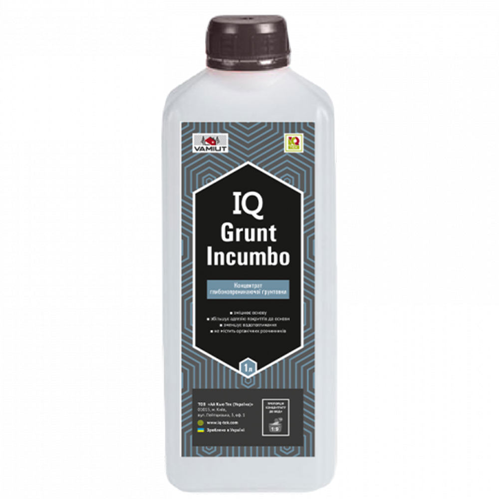 Концентрат глибокопроникної грунтовки IQ Grunt Incumbo, 1л