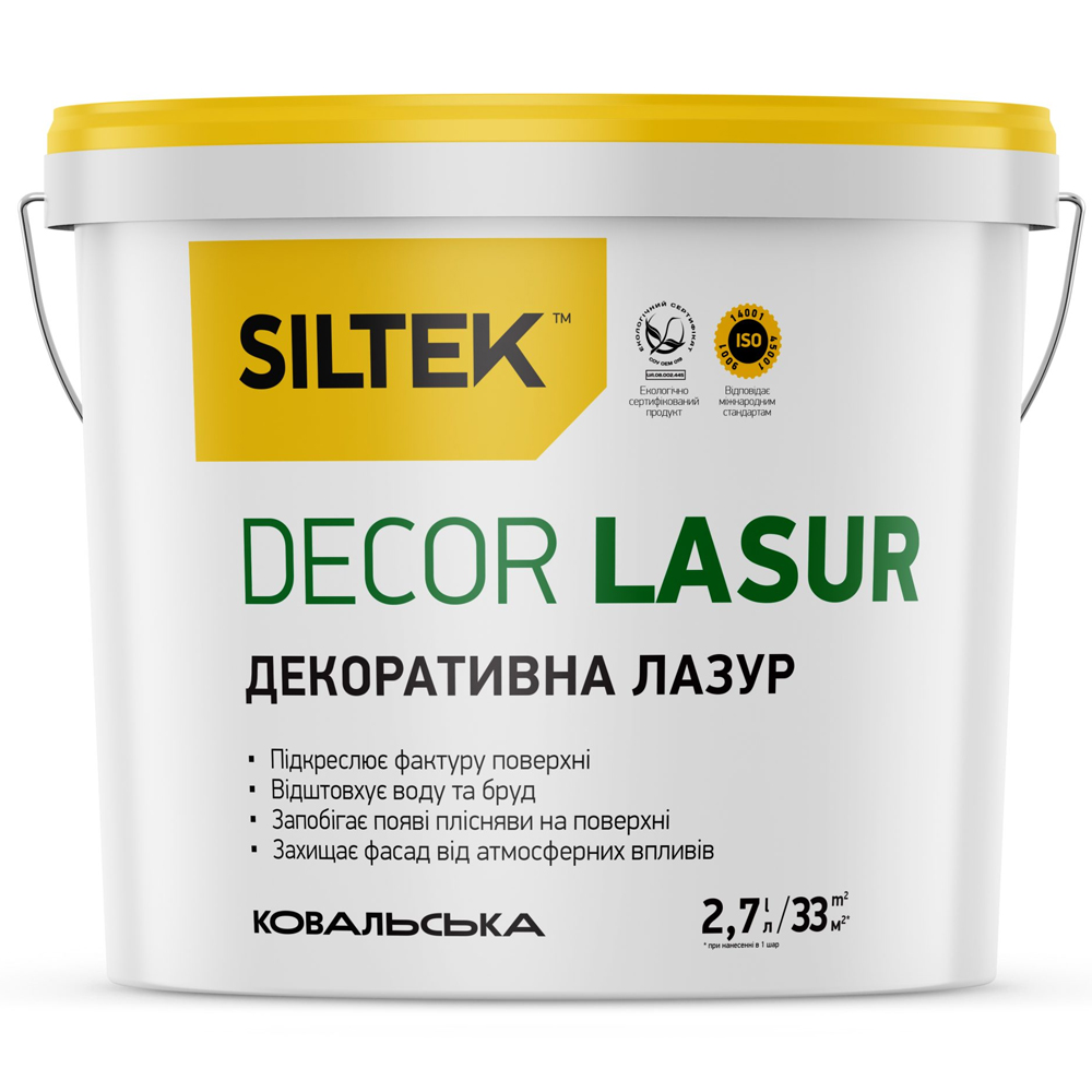 Siltek Decor Lasur Лесуюча фарба (База L ), 2,7л