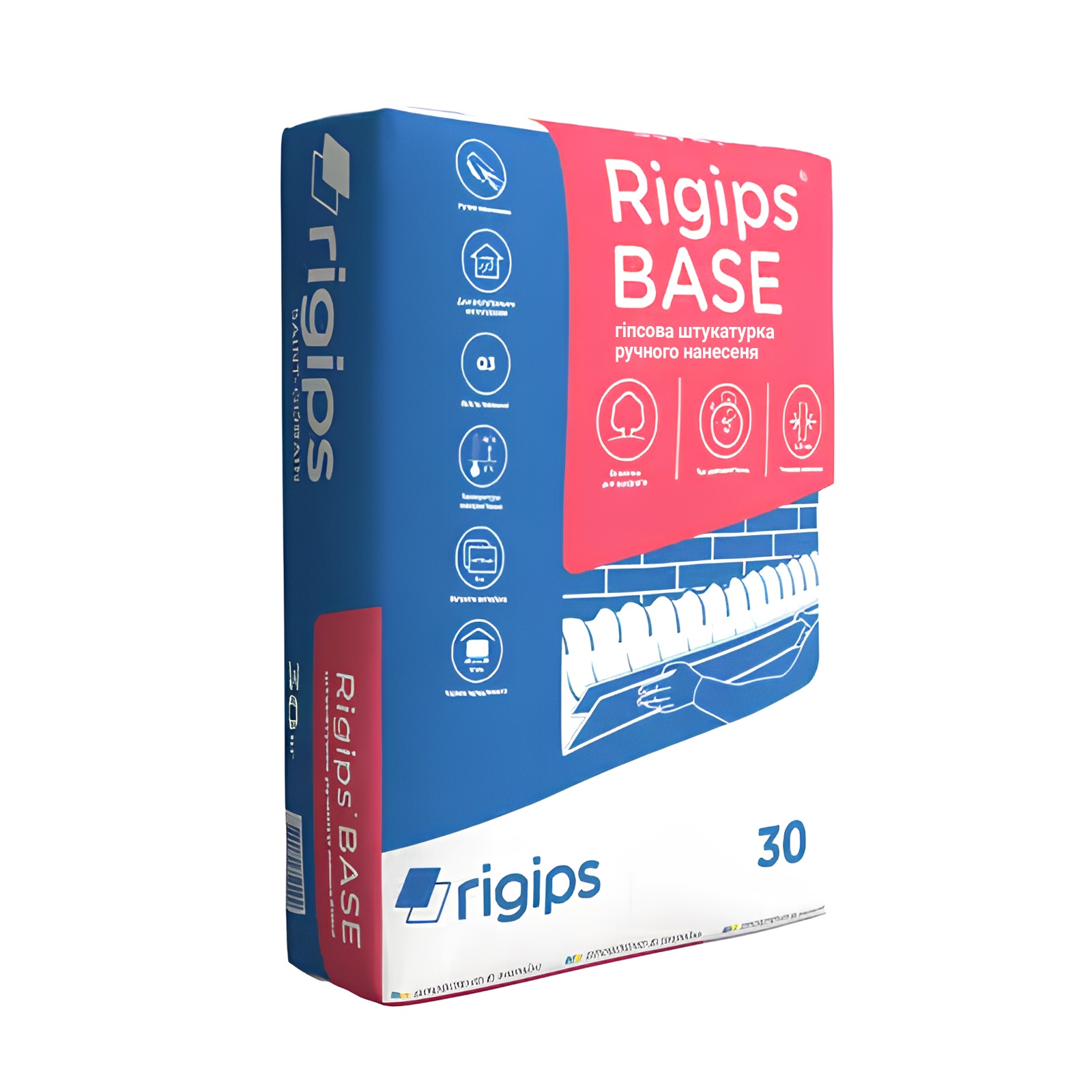 Гіпсова штукатурка RIGIPS BASE, 30 кг