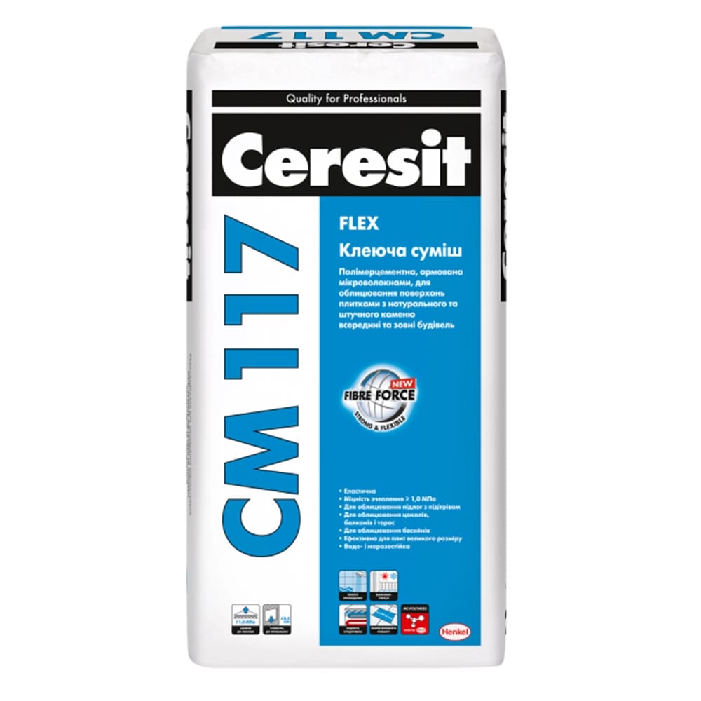 Клей для природного каменю Ceresit (Церезіт) СМ 117 25 кг