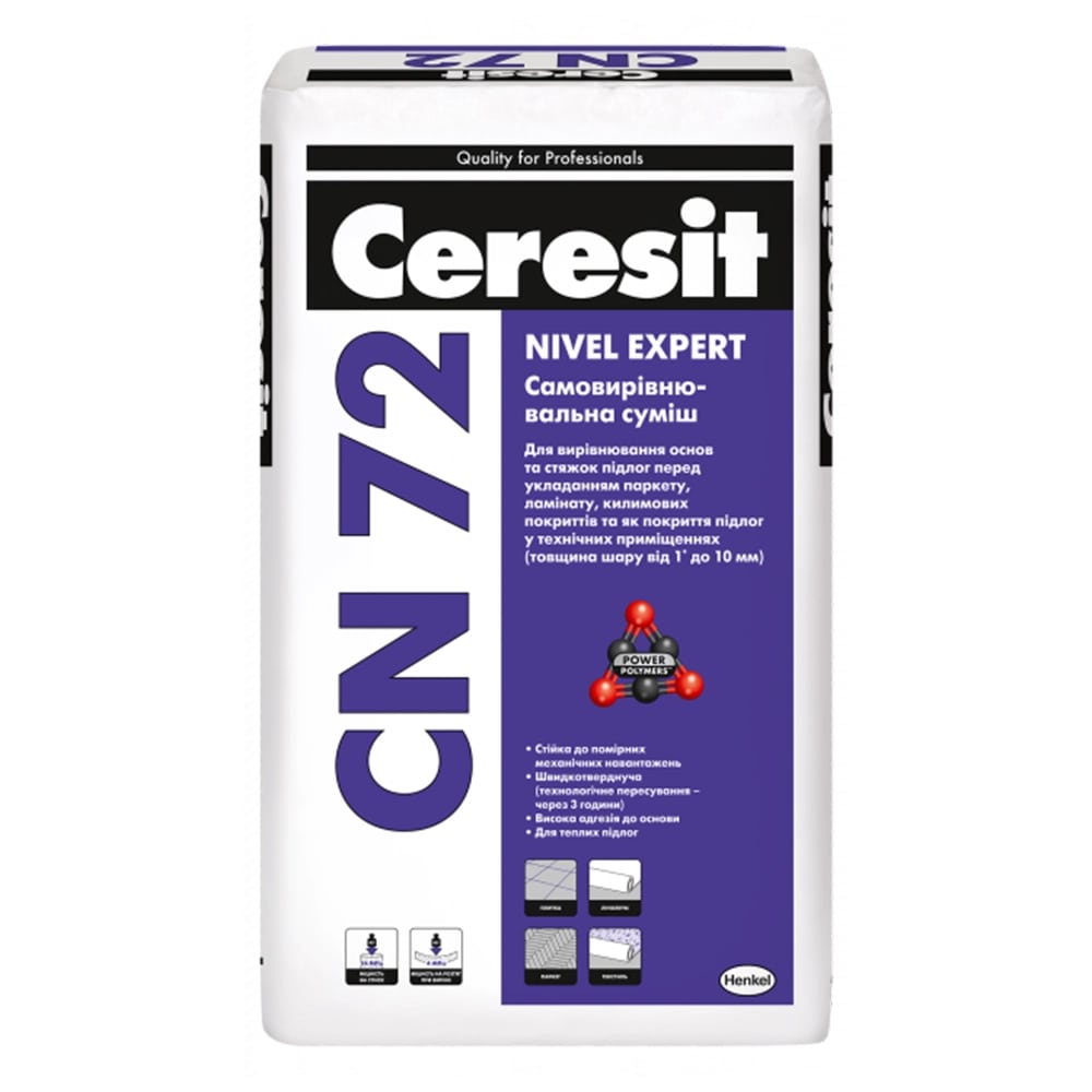 Ceresit CN 72 Самовыравнивающаяся смесь 2-10мм, 25 кг