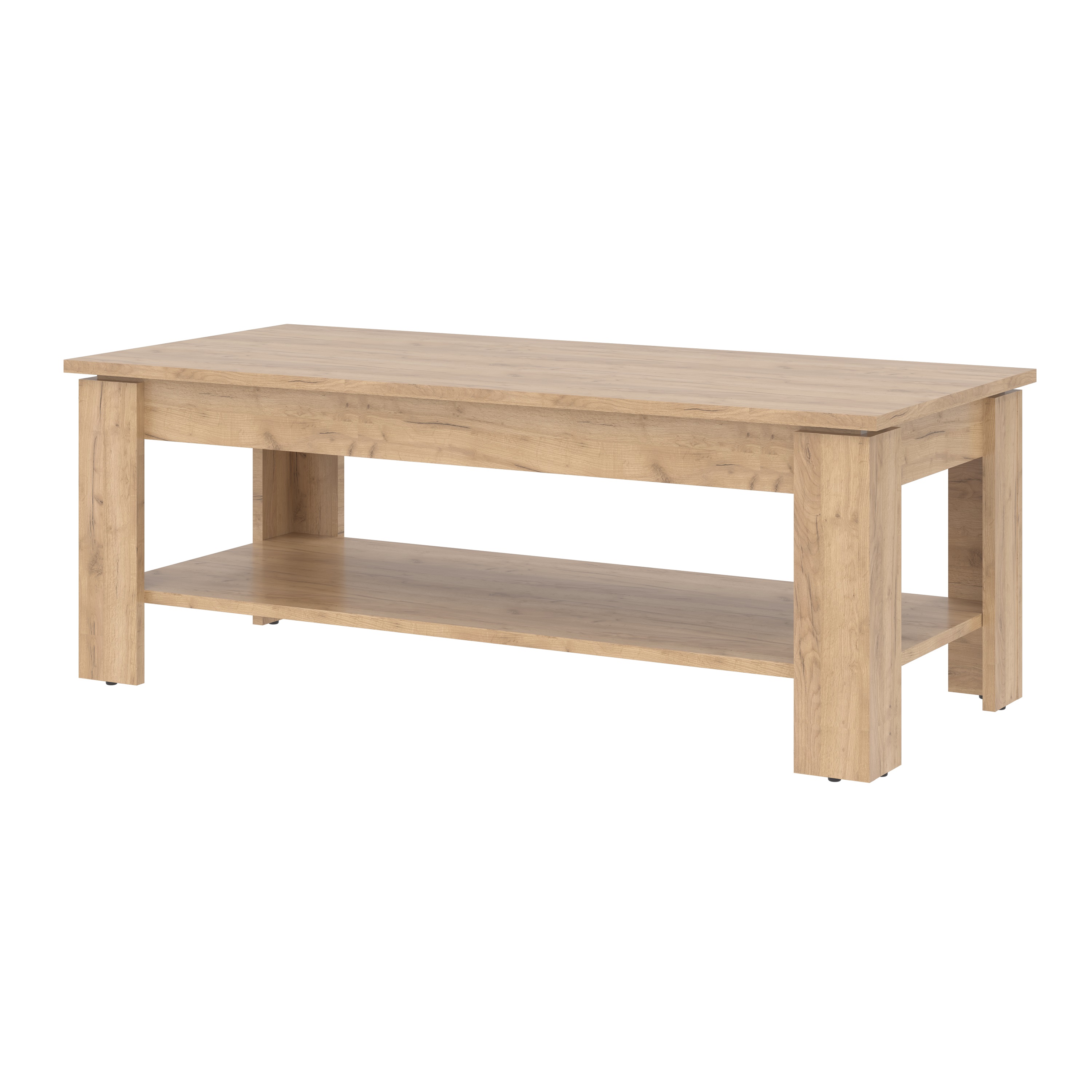 Стіл журнальний MEBLIBUD BELLA 2 з полицею 110х50х40см