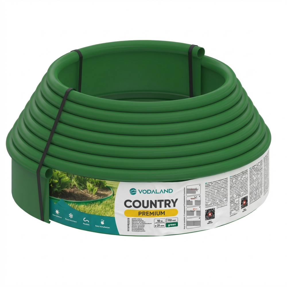 Бордюр садовий пластиковий Country Premium H110 10 м