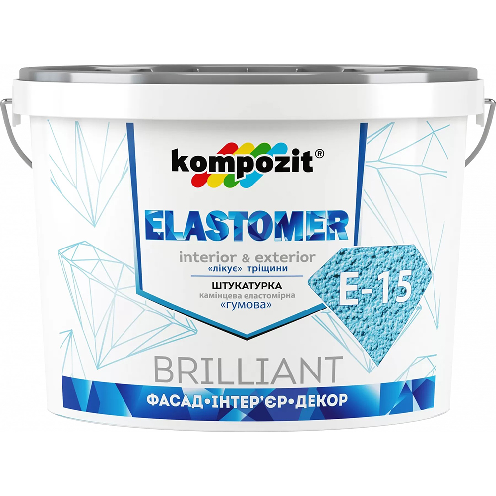 Штукатурка еластомірна ELASTOMER 15, 15 кг