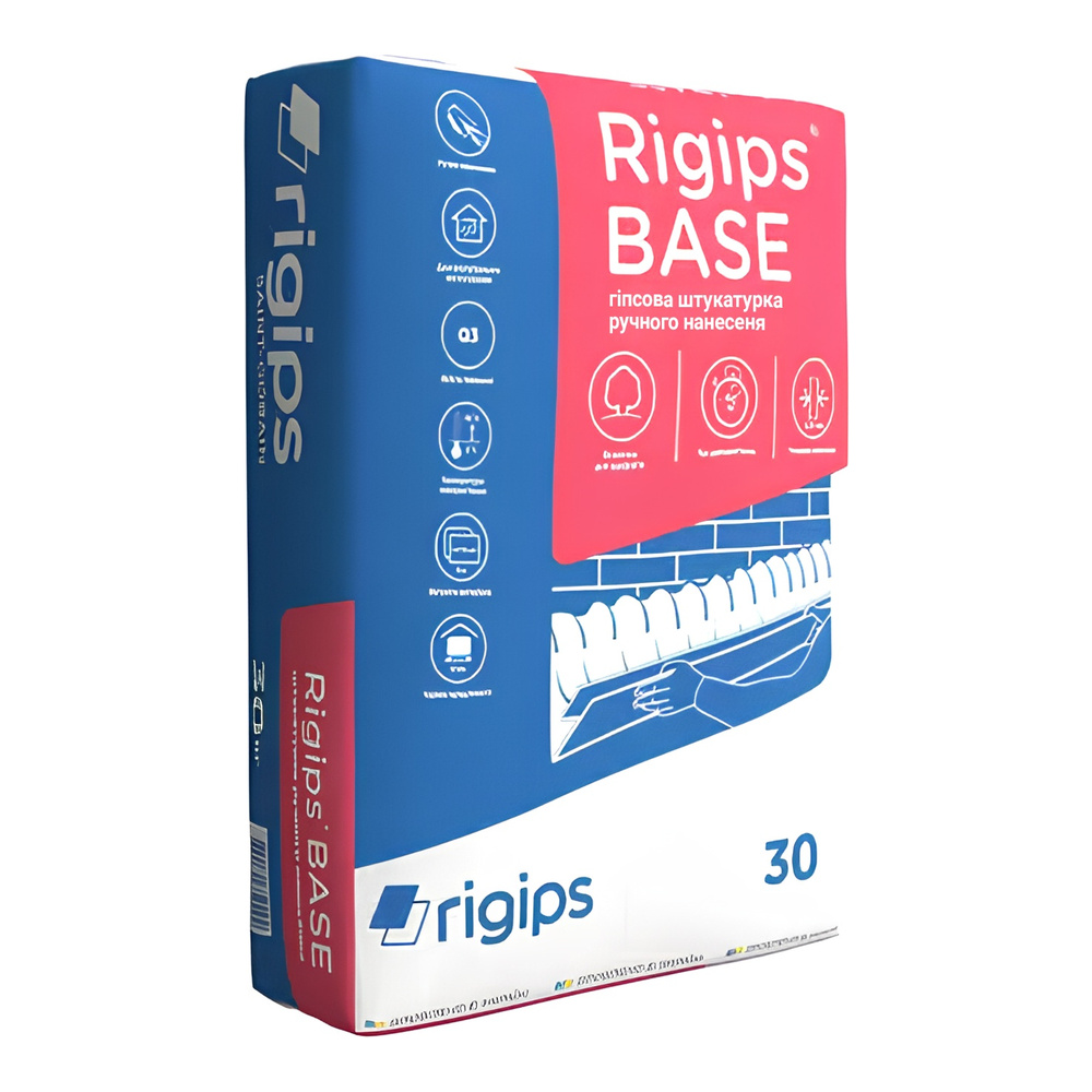 Гіпсова штукатурка RIGIPS BASE, 30 кг