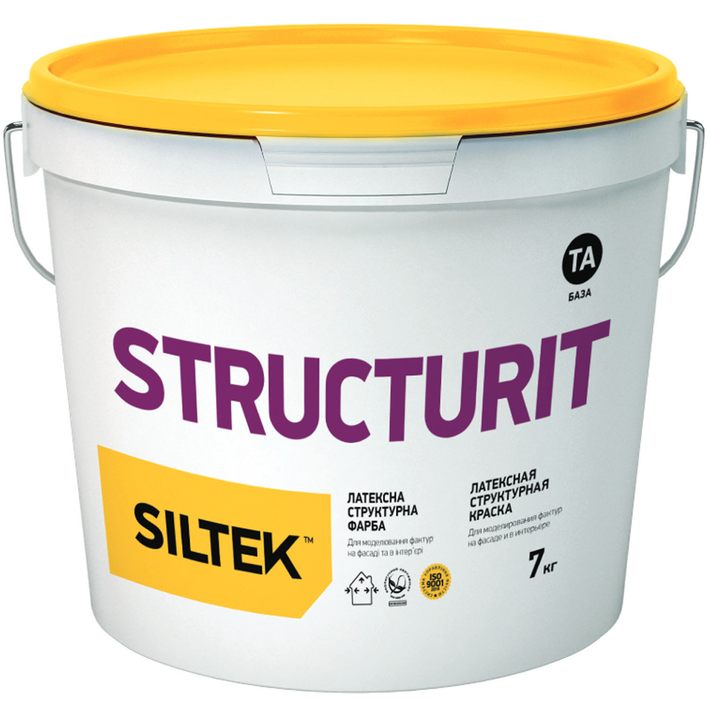 Фарба латексна структурна Siltek Structurit, 14кг
